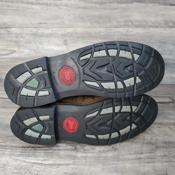 Justin Boots WK4670 - Stampede Blade Green Round Toe Wellington Work Boots - Picture 12 of 16